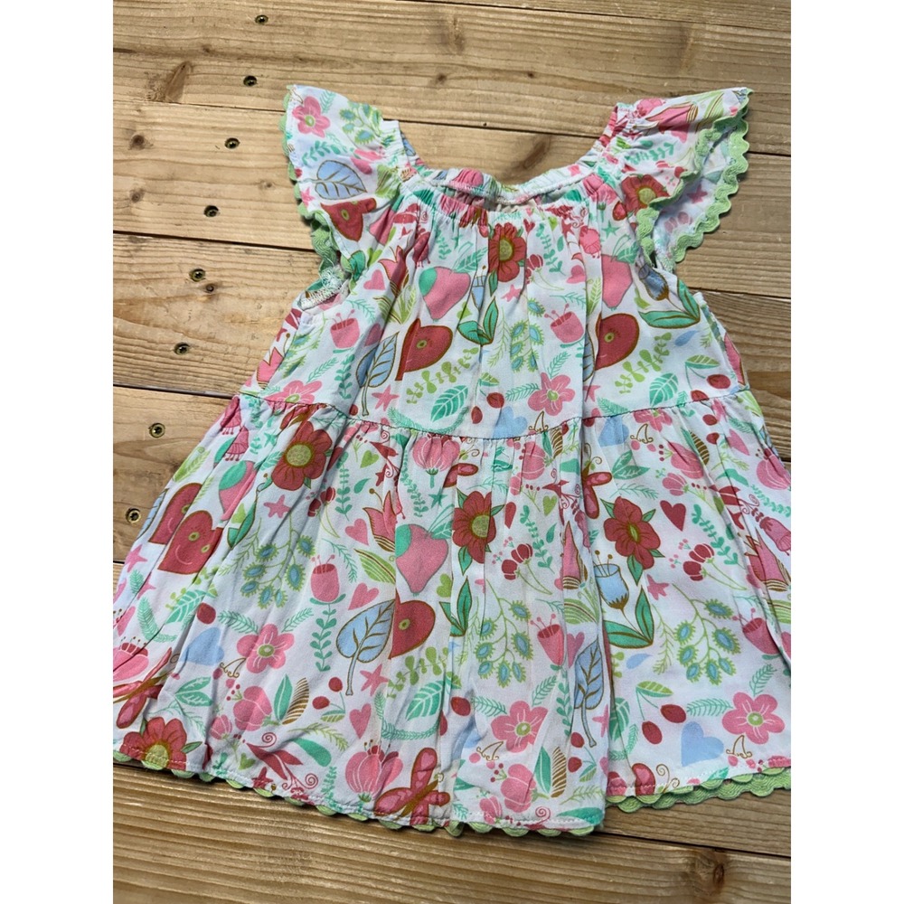 Matilda Jane Baby Girls Floral Heart Butterfly Tiered Tunic‎ Top Flutter 18M